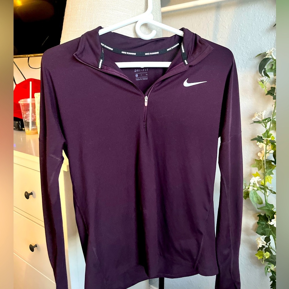 Nike Running quarter zip in purple